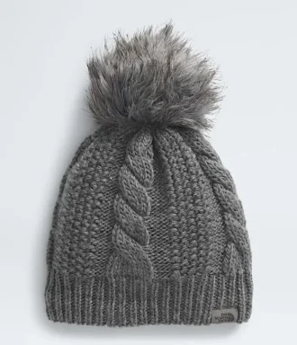 Bonnet doublé à pompon en fausse fourrure Oh Mega pour femme Bonnet doublé à pompon en fausse fourrure Oh Mega pour femme