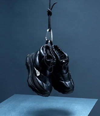 Bottines hybrides en cuir