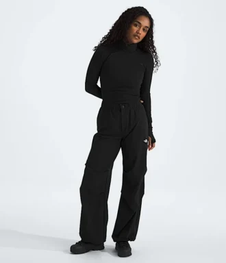 Pantalon ample en tissu pour femme