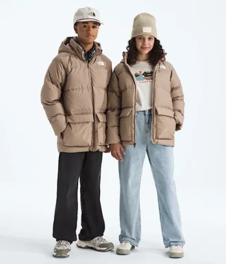 Parka courte doublée en polaire North Down pour garçons et filles