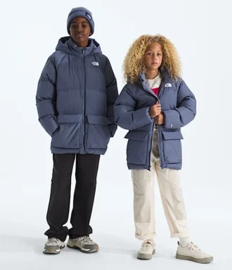 Parka courte doublée en polaire North Down pour garçons et filles