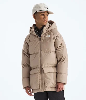 Parka courte doublée en polaire North Down pour garçons et filles