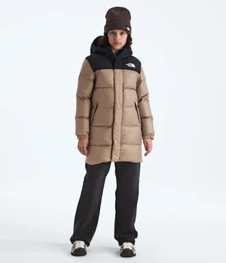 Parka longue Nuptse pour garçons et filles