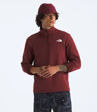 Pull polaire à demi-zip Cedar Trail Grid pour homme