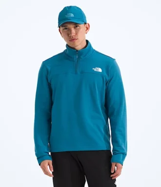 Pull polaire à demi-zip Cedar Trail Grid pour homme