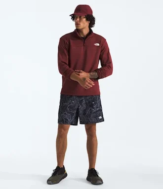 Pull polaire à demi-zip Cedar Trail Grid pour homme