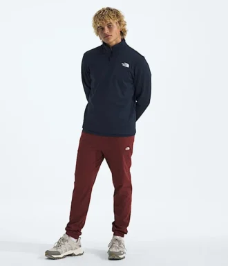 Pull polaire à demi-zip Cedar Trail Grid pour homme
