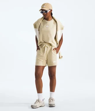 Short décontracté en tissu éponge pour femme