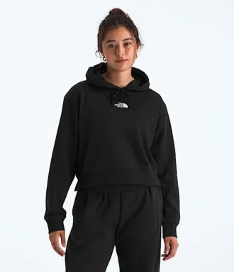 Sweat à capuche court Essential pour femme