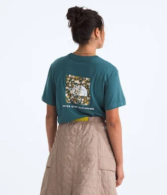 T-shirt à manches courtes Evolution Floral Box NSE pour femme — Graphique