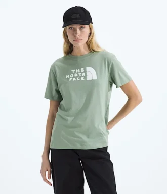 T-shirt à manches courtes Evolution Sketch Logo Half Dome pour femme — Graphique