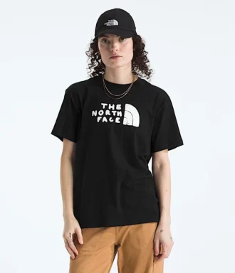 T-shirt à manches courtes Evolution Sketch Logo Half Dome pour femme — Graphique