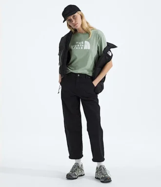 T-shirt à manches courtes Evolution Sketch Logo Half Dome pour femme — Graphique