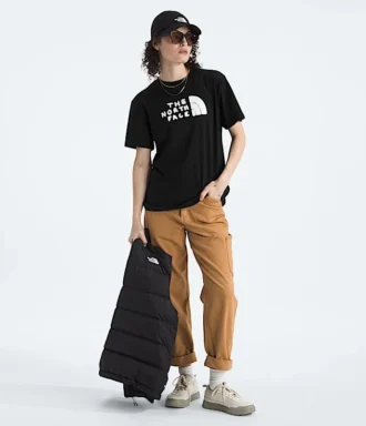 T-shirt à manches courtes Evolution Sketch Logo Half Dome pour femme — Graphique