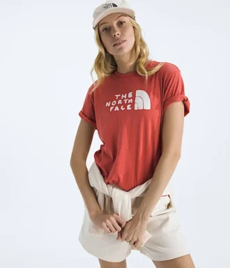T-shirt à manches courtes Evolution Sketch Logo Half Dome pour femme — Graphique