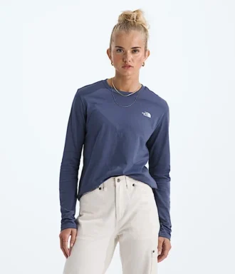 T-shirt à manches longues Simple Dome pour femme