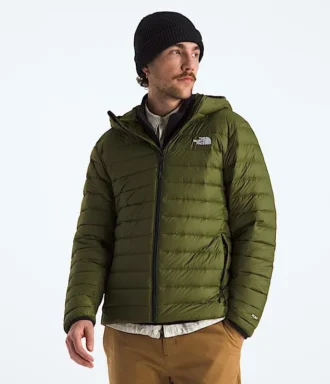 Veste classique à capuche en duvet pour homme