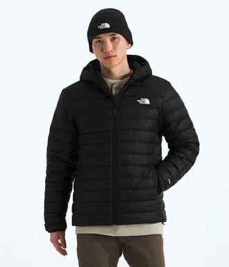 Veste classique à capuche en duvet pour homme