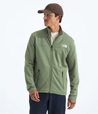 Veste à fermeture éclair intégrale en polaire Cedar Trail Grid pour homme