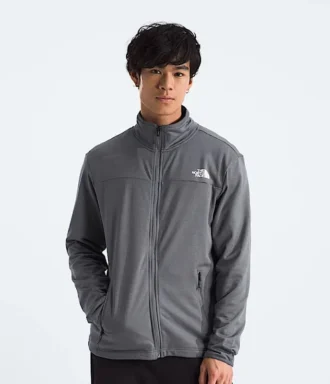Veste à fermeture éclair intégrale en polaire Cedar Trail Grid pour homme