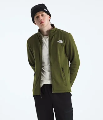 Veste à fermeture éclair intégrale en polaire Cedar Trail Grid pour homme