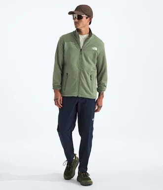 Veste à fermeture éclair intégrale en polaire Cedar Trail Grid pour homme