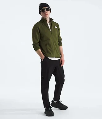 Veste à fermeture éclair intégrale en polaire Cedar Trail Grid pour homme